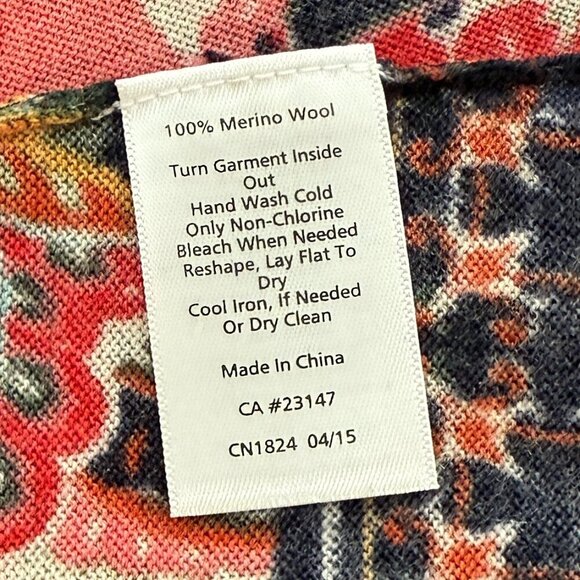 Vibrant Talbots Pure Merano Wool Light Weight Crew Neck Pull Over Sweater - Picture 8 of 11